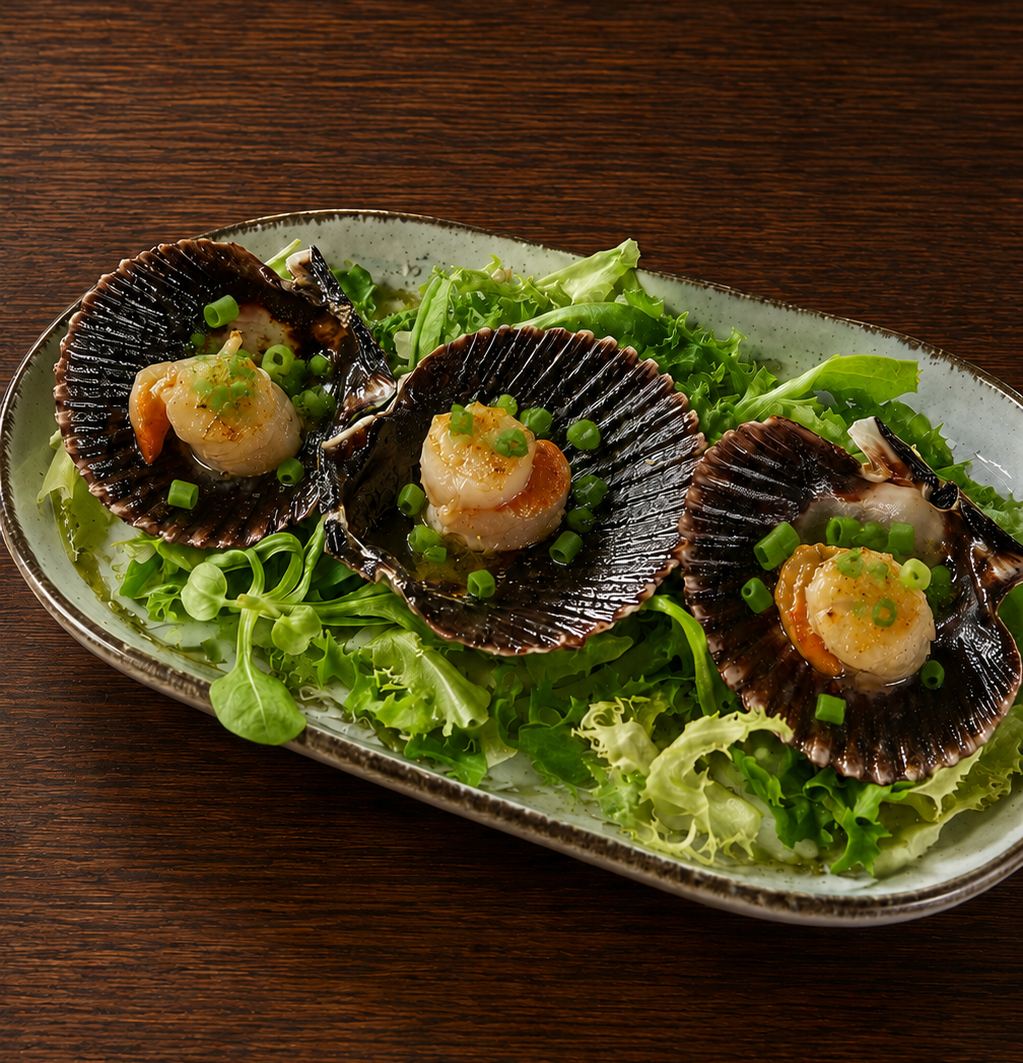 1. Zamburiñas con Parmesano Batayaki